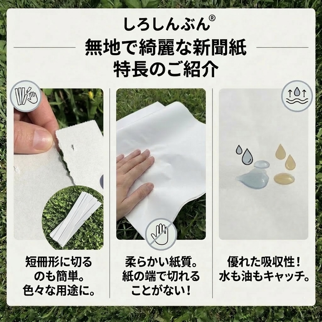 包装材や緩衝材にも