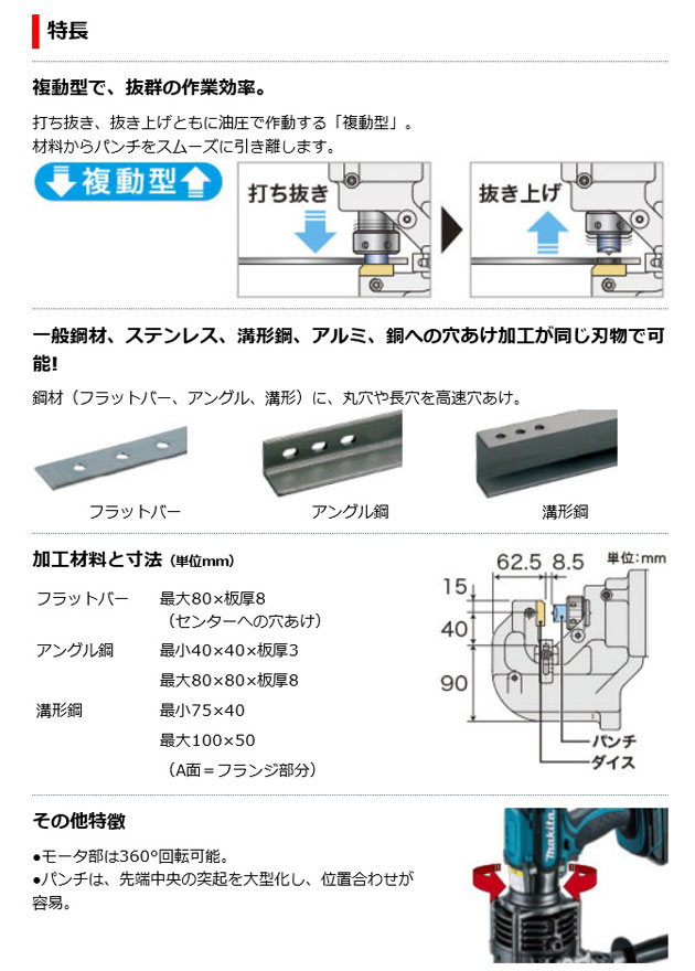 マキタ PP200DRG 充電式パンチャ 18V 6.0Ah (電池・充電器・ケース付) : pp200drg : NEWSTAGETOOLS -  通販 - Yahoo!ショッピング