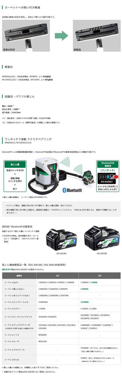 期間限定特別価格 HiKOKI RP80YD(L) 集塵機 (粉じん用)お掃除セット標準付属 集塵機、ブロワー - ixgamersuae.com