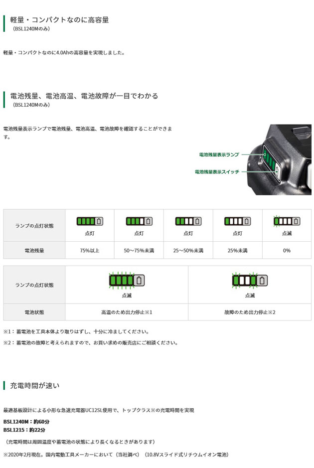 HiKOKI WH12DD(2LS) コードレスインパクトドライバ 10.8V4.0ah(電池2個