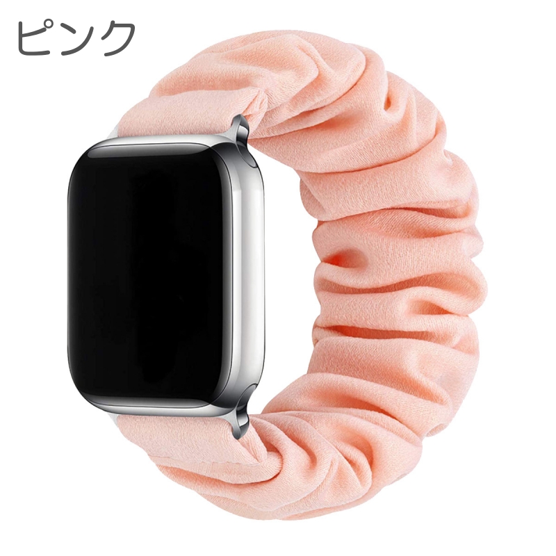 Anne ★シュシュのような可愛いベージュApple Watchバンド Anne Klein☆シュシュのような可愛いベージュApple Watchバンド