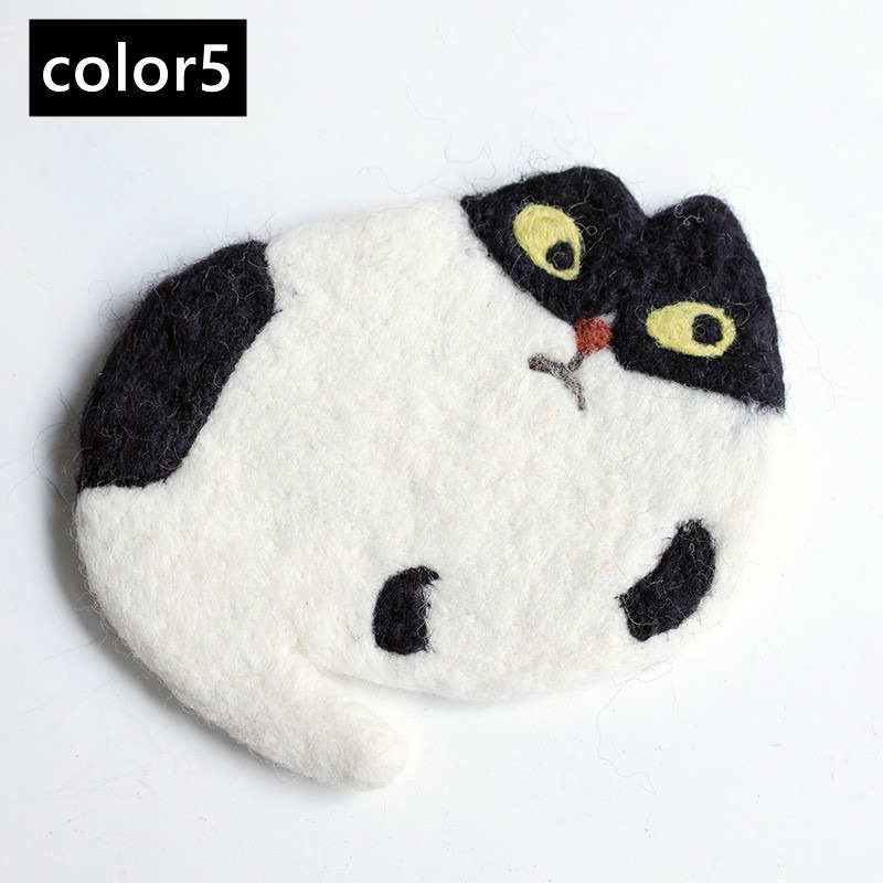 コースター 動物 フェルトアニマルコースター ウール ねこ とら くま うし かえる いぬ ハンドメイド カラフル 動物 インテリア おしゃれ  かわいい プレゼント :SA10000160:NewStation - 通販 - Yahoo!ショッピング