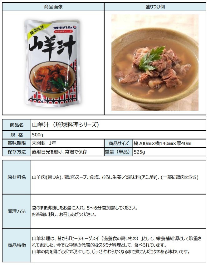 市場 中味汁350g 家庭料理 スープ グルメ オキハム 2袋セット 沖縄 お取り寄せ おかず お惣菜 汁物 なかみ汁