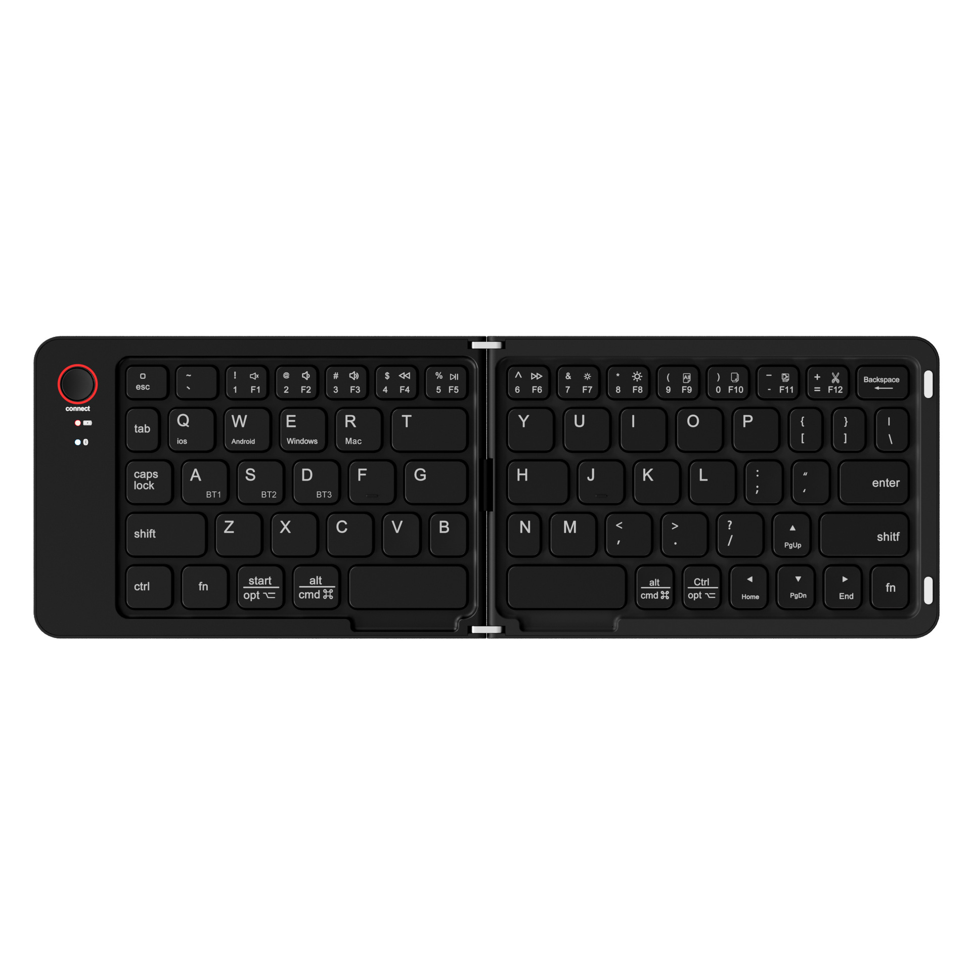 Bluetooth キーボード 折りたたみ 無線 ワイヤレス スタンド付き 充電