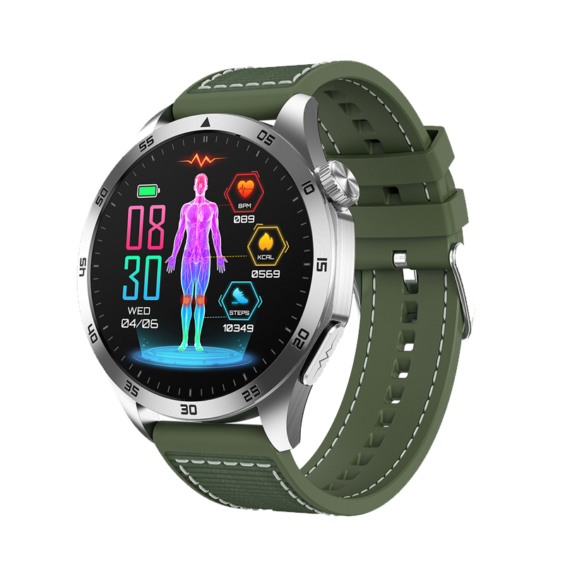 即納 スマートウォッチ 医療レベル健康-「血中脂質 尿酸 体組成」 ECG心電図 体温 血圧測定 通話機能付き 心拍数 血中酸素 睡眠管理 日本製センサー 爆買の画像