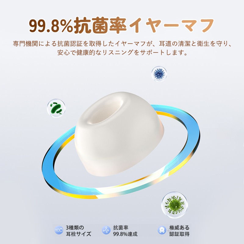 ワイヤレスイヤホン Bluetooth6.0 イヤホン ANC対応 液晶付きイヤホン
