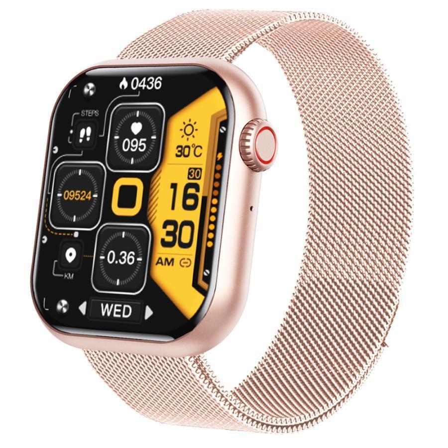 スマートウォッチ iPhone/Android対応 通話機能付き 睡眠管理 Smart watch Line 着信通知 音楽再生 スマホを探す 歩数計 ストップウォッチ アラーム爆買の画像