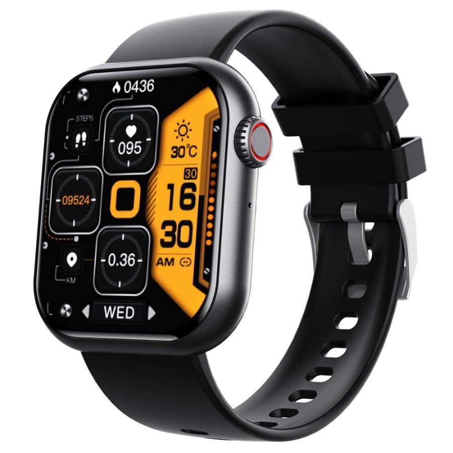 スマートウォッチ iPhone/Android対応 通話機能付き 睡眠管理 Smart watch Line 着信通知 音楽再生 スマホを探す 歩数計 ストップウォッチ アラーム爆買の画像