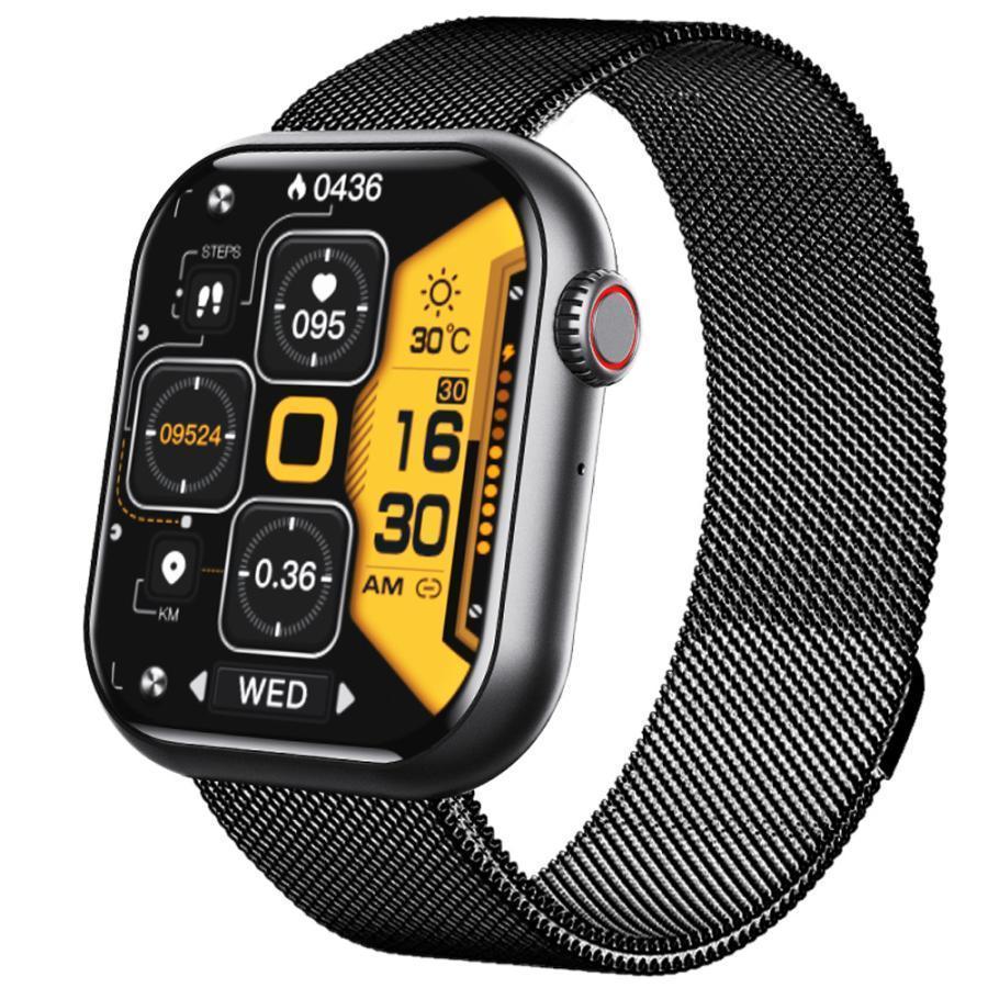 スマートウォッチ iPhone/Android対応 通話機能付き 睡眠管理 Smart watch Line 着信通知 音楽再生 スマホを探す 歩数計 ストップウォッチ アラーム爆買の画像