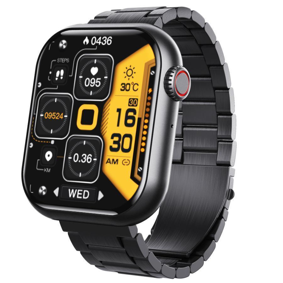 スマートウォッチ iPhone/Android対応 通話機能付き 睡眠管理 Smart watch Line 着信通知 音楽再生 スマホを探す 歩数計 ストップウォッチ アラーム爆買の画像