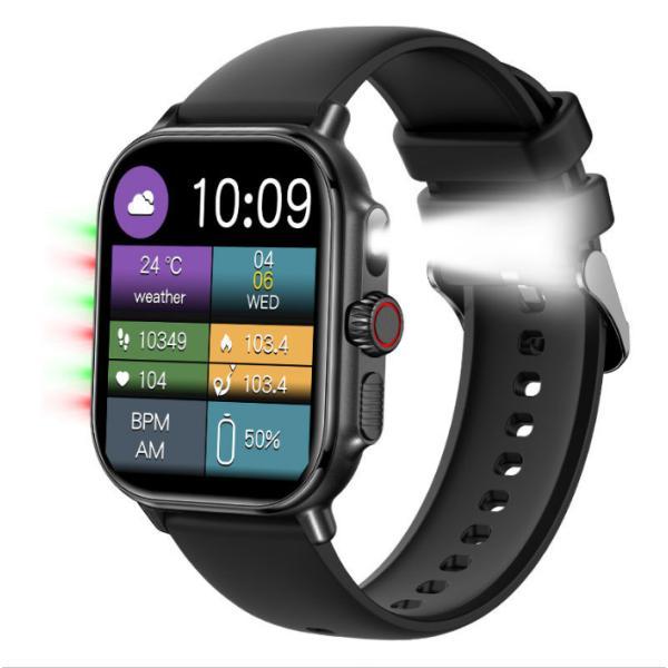 スマートウォッチ 医療レベル血圧測定 レディースメンズ 日本製センサー Bluetooth5.3通話機能 高精度心拍数 睡眠検測 血中酸素 女性生理管理 防水爆買の画像
