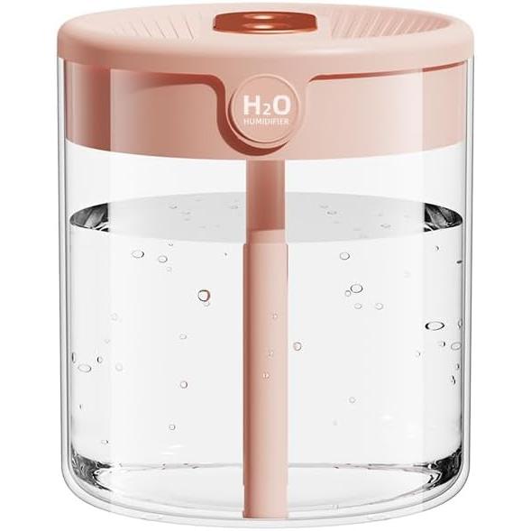 加湿器 超大容量 卓上 2L デュアル噴霧口 加湿機 湿度表示 3段階 超