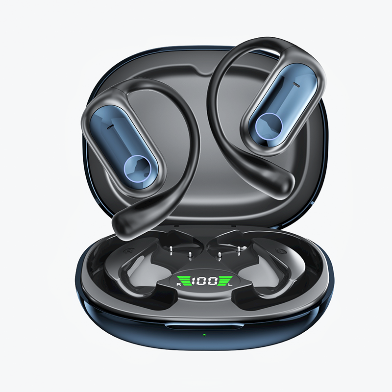 【確認用】　空気伝導　耳をふさがない　オープン型　ワイヤレスイヤホン 空気伝導 OPEN EAR型ワイヤレス イヤホン高音質、連続15時間再生可能