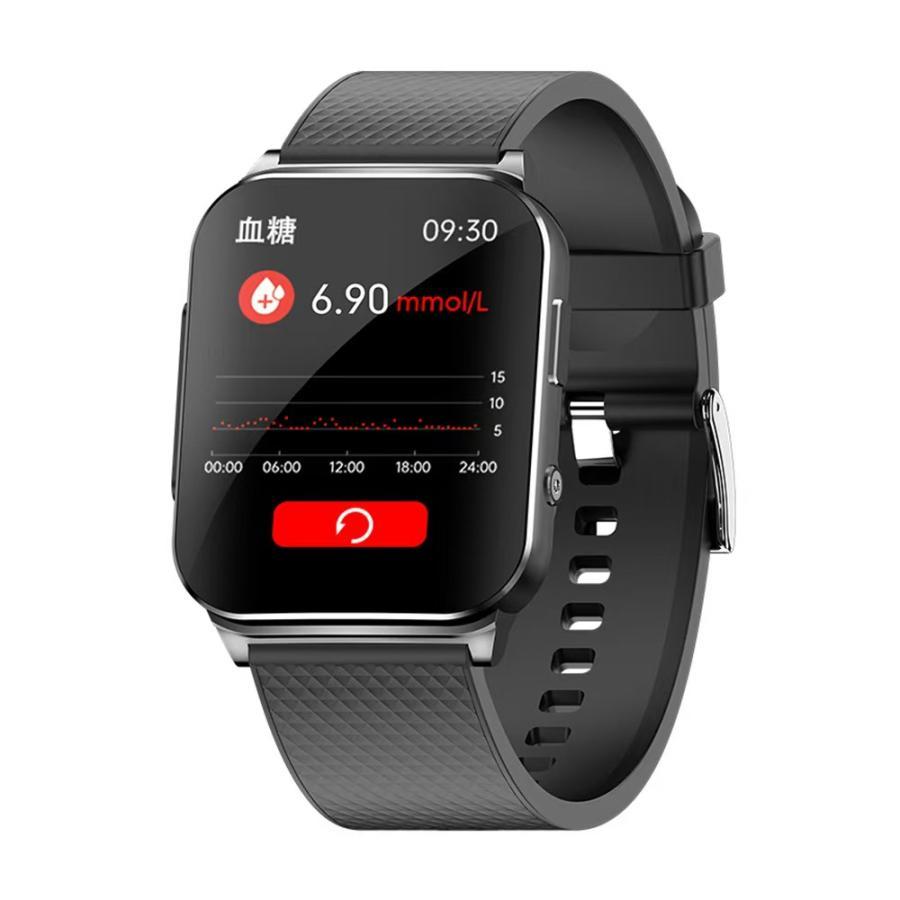スマートウォッチ「医療レベル心電図ECG+PPG 」日本製センサー 健康管理 圧測定 心拍数 血中酸素 睡眠管理 歩数計 体温 生理管理 LINE通知 胸貼り付き爆買の画像