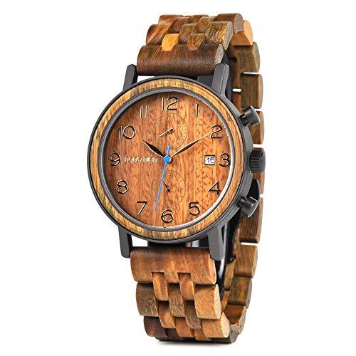 BOBO BIRD メンズ 竹 木製腕時計 日本製 クオーツ 竹製 腕時計 軽量 カジュアル 人気な天然木 竹製腕時計 贈り物 お土産｜newusedstore｜02