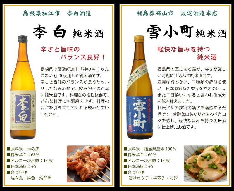 送料無料 食事に合う日本酒 食中酒飲み比べ6本セット 720ml×6本