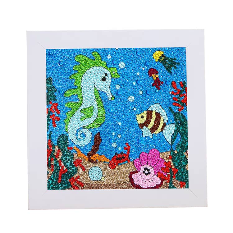 ダイヤモンドアート　小人さん18点セット キット ダイヤモンドアート 初心者 ビーズアート 子供向け 18×18cm