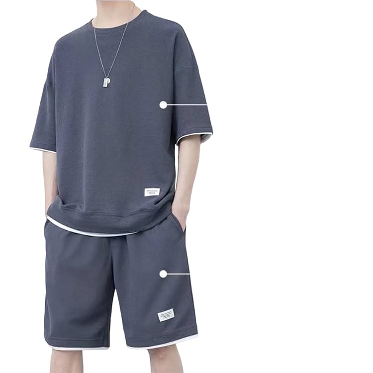 帝京長岡サッカー部ウェア　半袖短パンセットアップ セットアップ 半袖 夏用 メンズ 上下セット ルームウェア 春夏 吸汗
