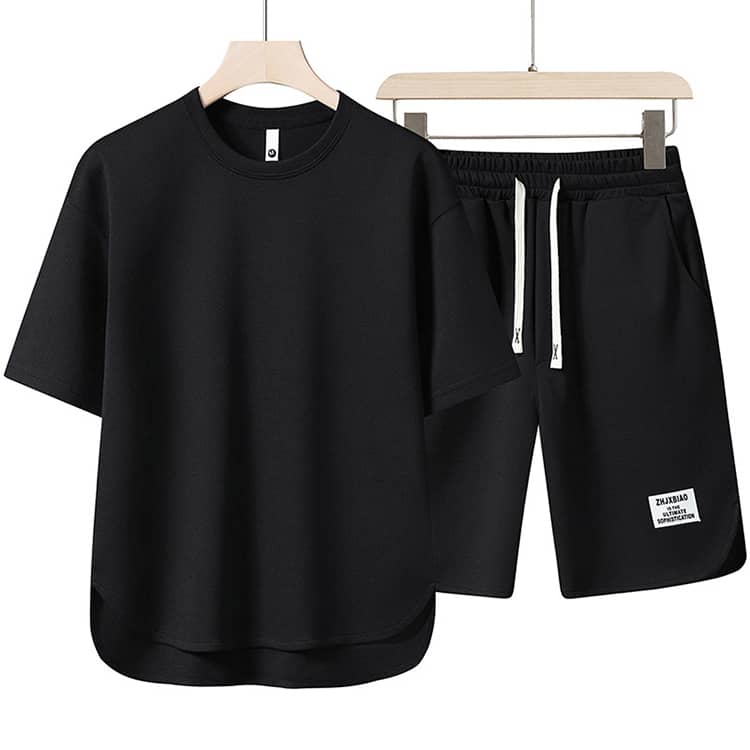 【中古】新しい学校の運動着上下セット（上Mサイズ、下Lサイズ） 大きいサイズ 上下セット 夏服 ランニング セットアップ ジャージ
