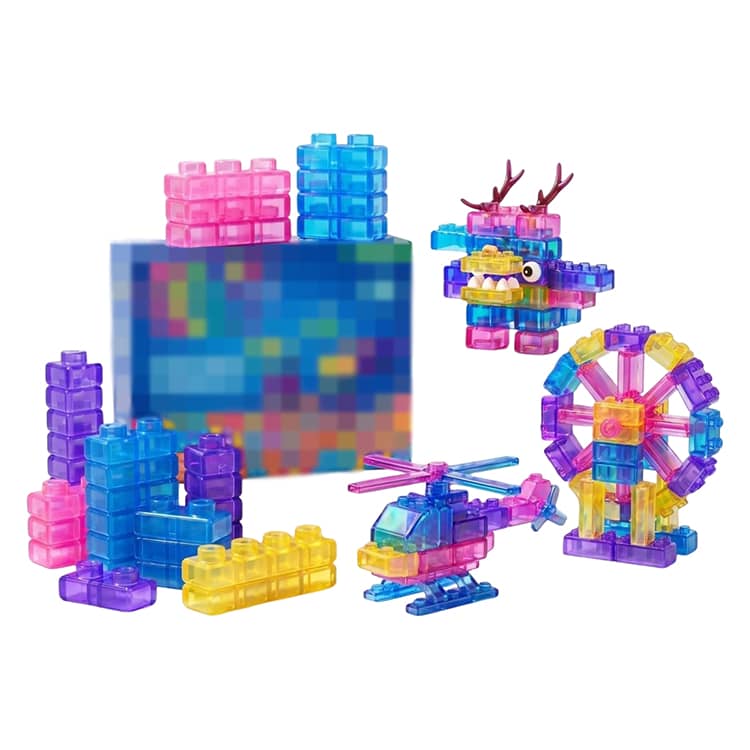 キッズ 幅3cm ブロック遊び 大人 スクイーズ見たい 透明ブロック 知育