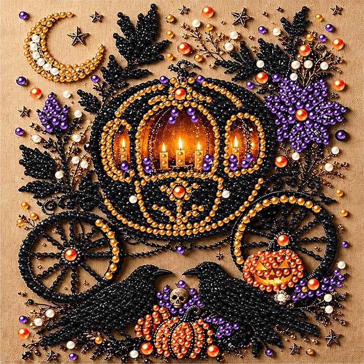 キラキラ ビーズアート オーナメント キット ハロウィン ストレス解消