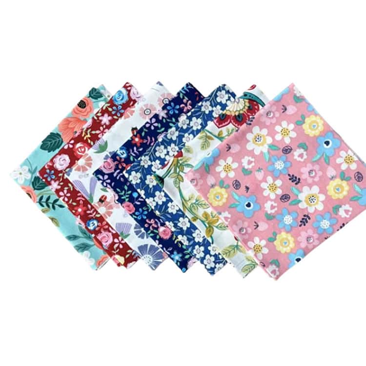 DIY用 布 花柄 50×50cm 生地 7枚セット ハンドメイド 綿 正方形