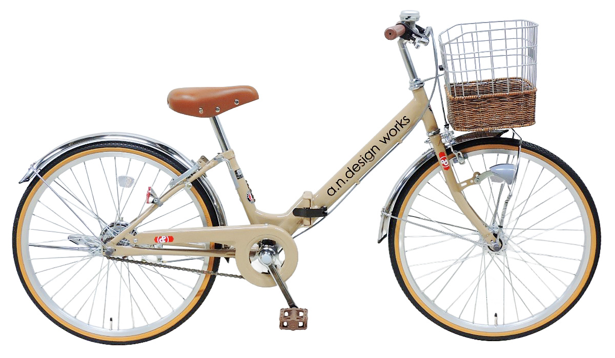 オートライト、6段変速付 22インチ 自転車 子供用 6段変速 おしゃれ 22インチ a.n.design works オート