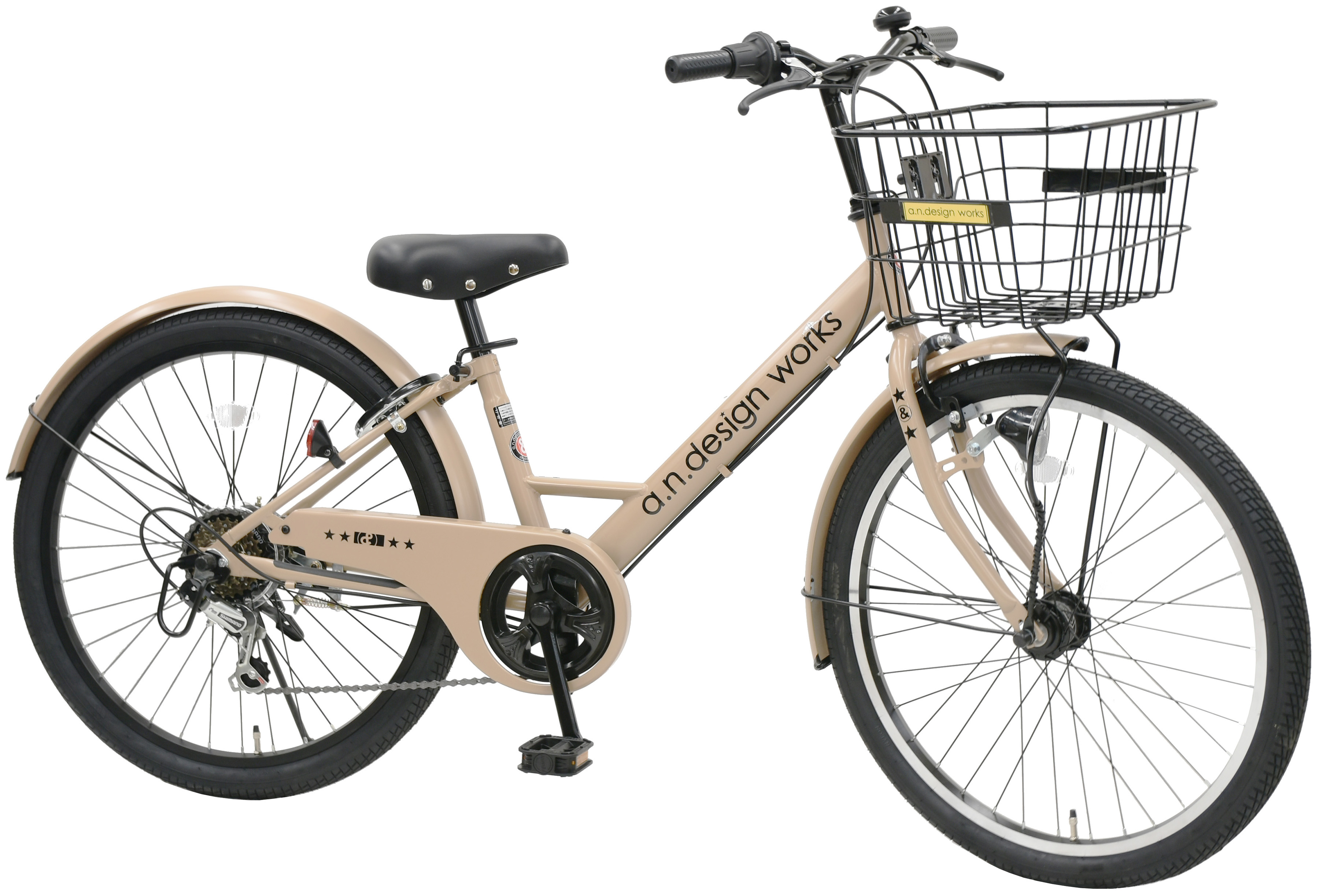 店頭受取限定 子供自転車 アンド デザイン ワークス 24インチ VP246HD 6段変速 [VP246HD] a.n.design-works 訳あり大特価 完全組立ヤクシン 自転車 子供用 24