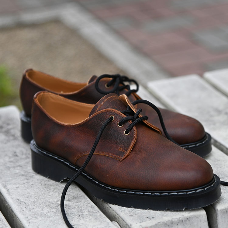 SOLOVAIR ソロヴェアー 3EYE GIBSON SHOE 3ホール ギブソンシュー S3-995 ブラウン 値下げしました