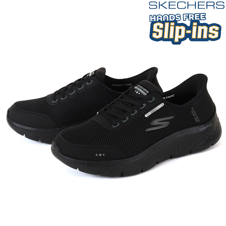 SKECHERS �X�P�b�`���[�Y SLIP-INS GO WALK FLEX CLEAR CREEK �X���b�v�C���Y �S�[�E�H�[�N �t���b�N�X �N���A �N���[�N 124846W BBK �u���b�N