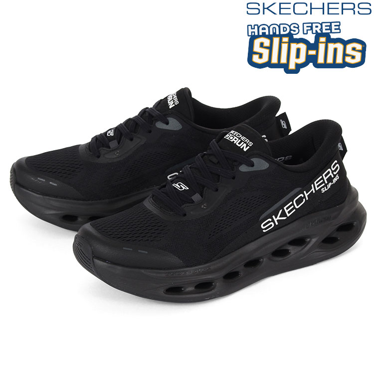 SKECHERS �X�P�b�`���[�Y SLIP-INS �X���b�v�C���Y �}�b�N�X�N�b�V���j���O �O���C�h�X�e�b�v �A�h�o�[�g 220421 BBK �u���b�N