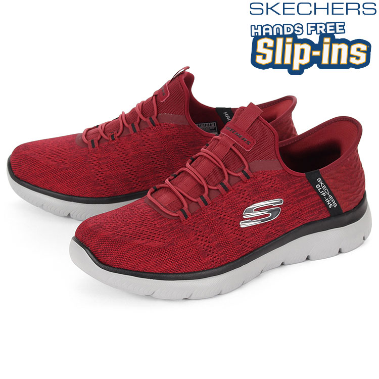 SKECHERS �X�P�b�`���[�Y SLIP-INS �X���b�v�C���Y �T�~�b�c �L�[�y�[�X 232469W RDBK ���b�h/�u���b�N