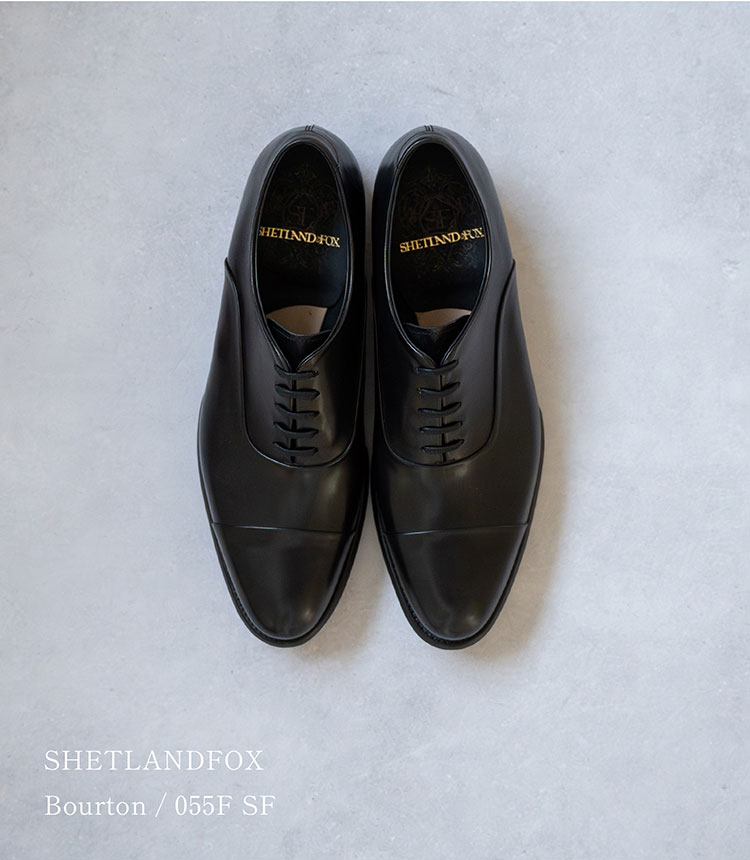 SHETLANDFOX シェットランドフォックス ボートン ストレートチップ 055F SF ブラック 国内正規品