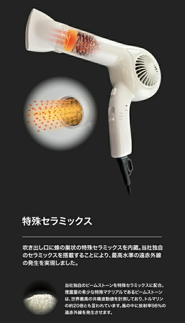 ケアライズ　アイエアードライヤー ドライヤー アイエアーケアライズ 【i-Air carerise】 遠赤外線