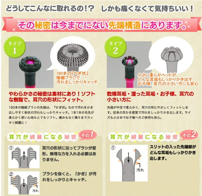 耳かき みみごこち 新感触 日本製 介護 子育て 子供 こども 耳掃除 みみそうじ 敬老の日 父の日 ギフト 気持ちいい 収納 旅行 おでかけ 出張  : 500-019 : NextField Yahoo!店 - 通販 - Yahoo!ショッピング