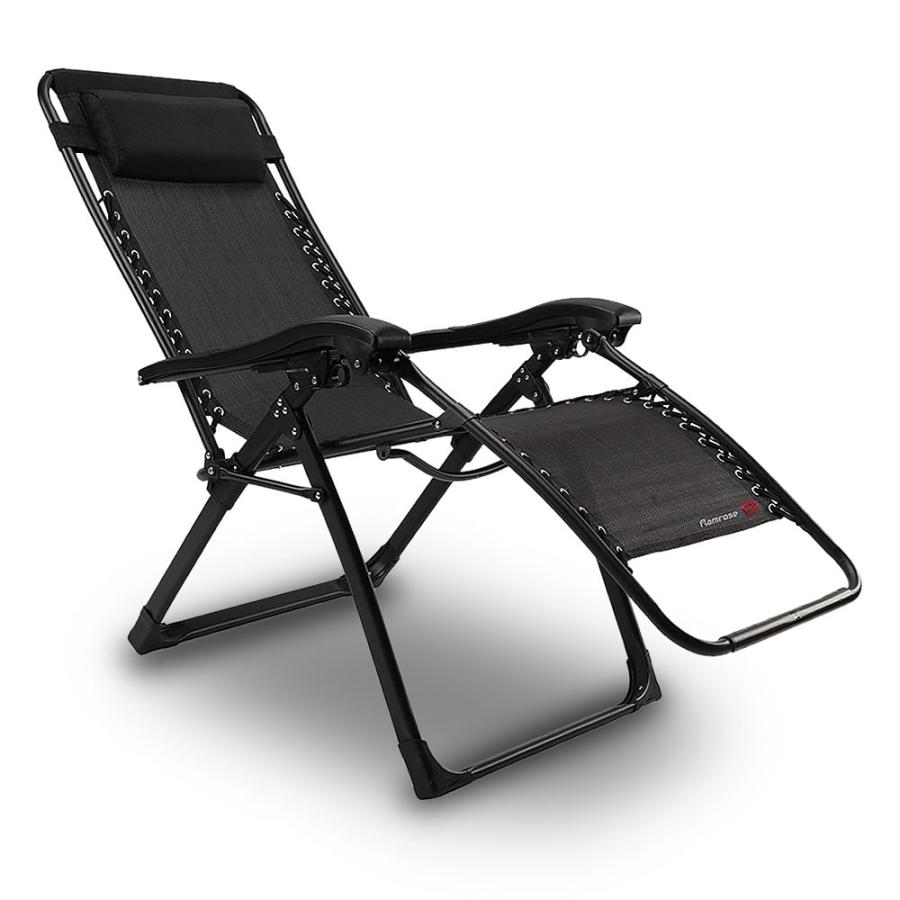 楽天市場】2個セット リクライニングチェア シルバー 枕一体型