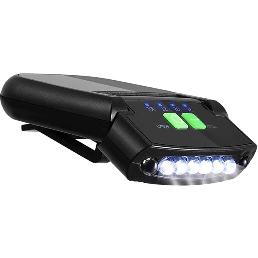 LEDキャップライト 2個セット ヘッドライト 角度調整可能 懐中電灯 USB充電 電池残量表示 クリップ付き 帽子ライト 帽子 キャップ アウトドア 釣り軽量 KURIP｜nexts｜10