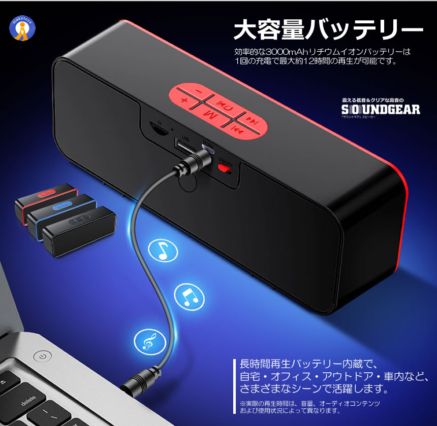 映画館級サウンド】Bluetooth5.0 ワイヤレススピーカー 高音質 重低音