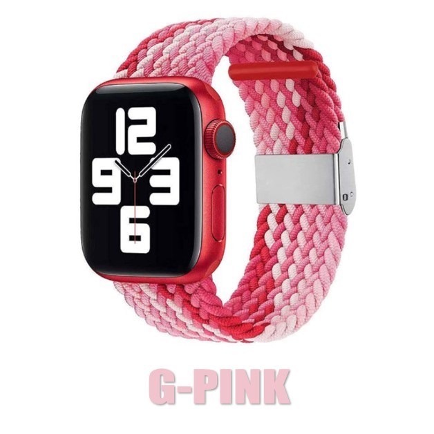 アップルウォッチ バンド apple watch 編物 編み編み サイズ調整 ゴム