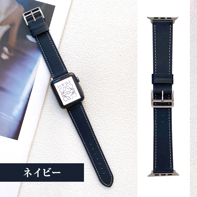 アップルウォッチ バンド スマートウォッチ くすみカラー レザー おしゃれ かわいい Apple Watch 7 SE 革 ベルト z apple watch ベルト |  | 08