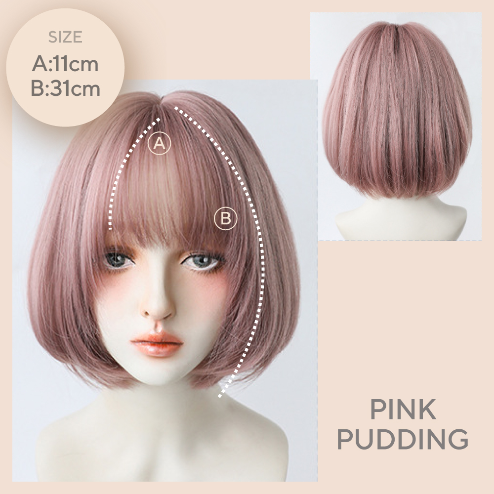 ウィッグ ボブ ショート おしゃれ ファッションウィッグ 自然 女性