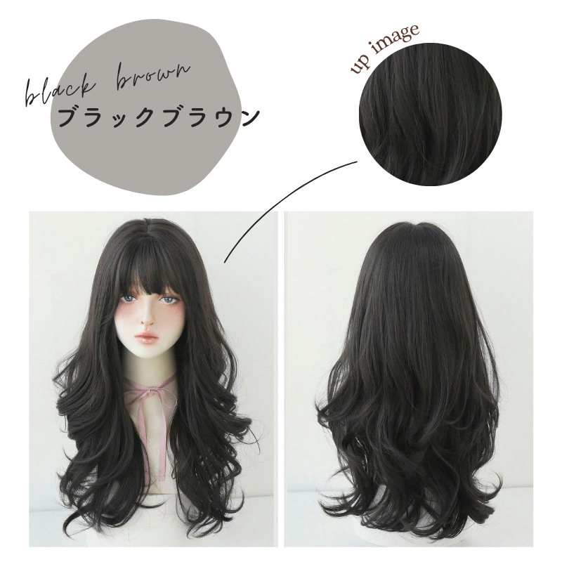 ウィッグ 女性 さらさら ウェーブロング おしゃれ かわいい