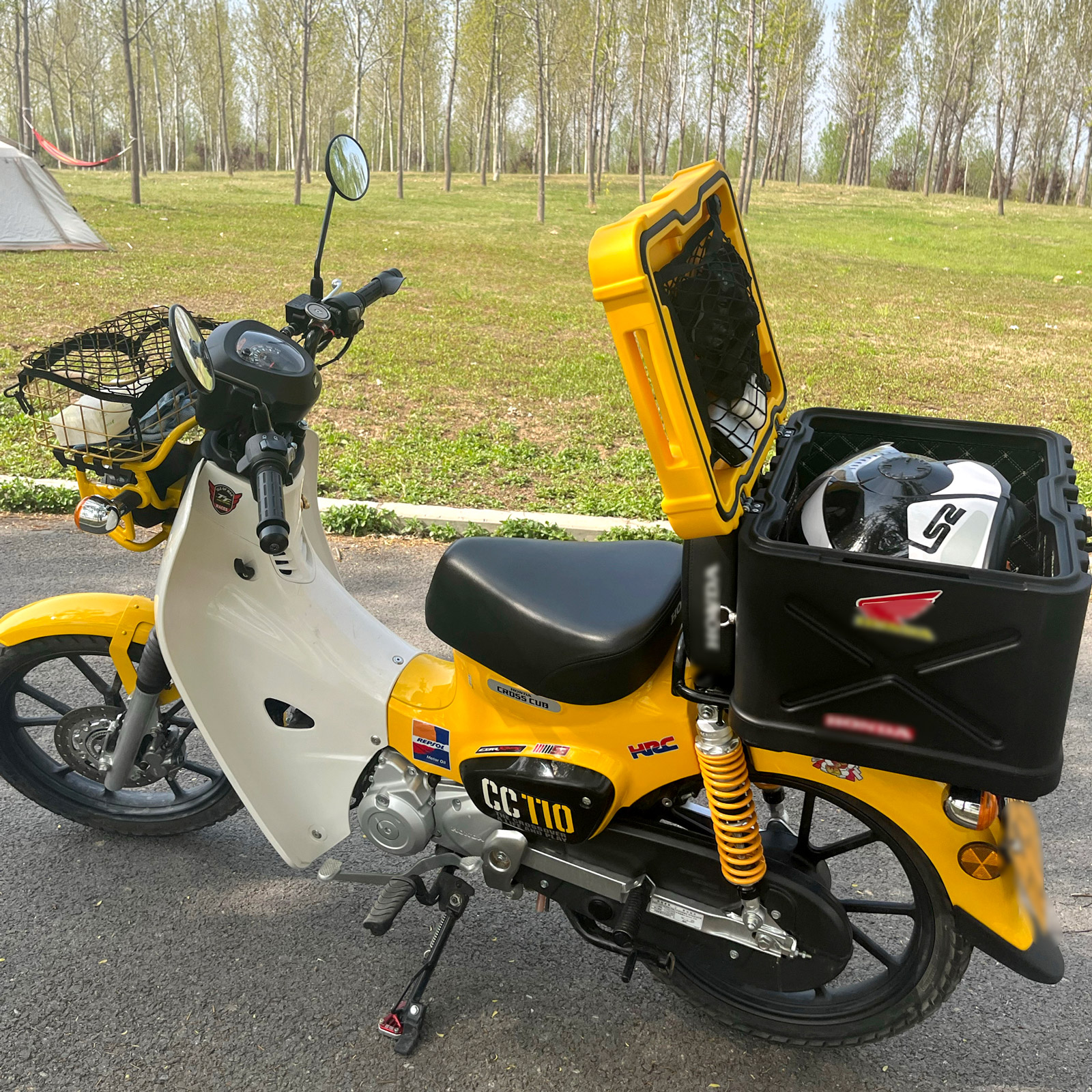 クロスカブ 3色 43L リアボックス バイク バイク用 かわいい 防水 耐
