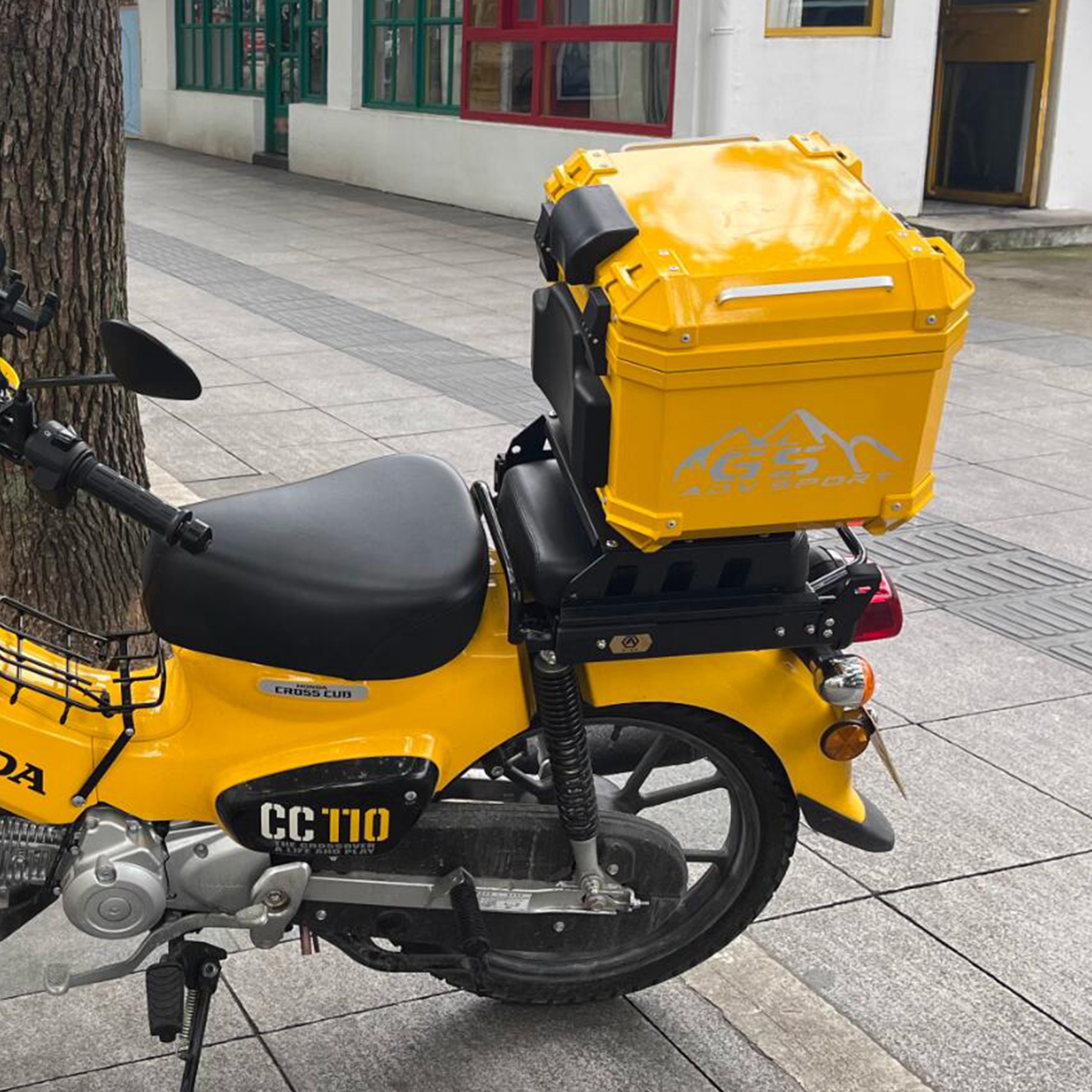 ハンターカブ 6色 57L 大容量 リアボックス バイク バイク用 スーパーカブ クロスカブ防水 耐衝撃 トップケース リアケース バイクキャリー 着脱可能 鍵付 汎用｜nextstageyh｜21