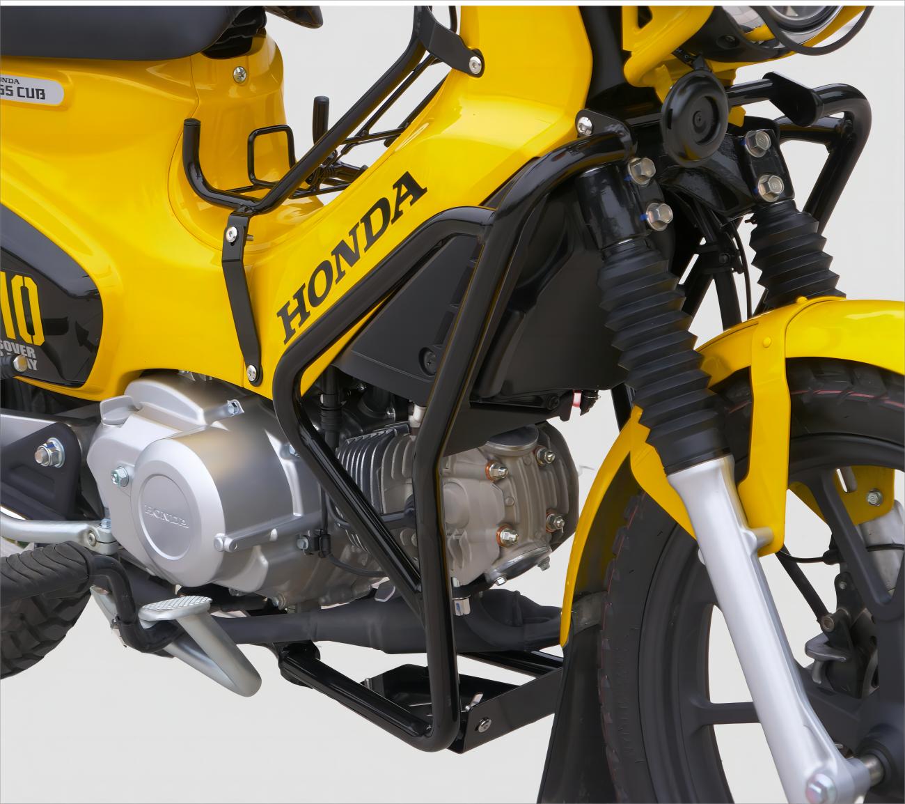 クロスカブ CC110 アンダーフレームキット エンジンガードキット ブラック バイクパーツ カスタムパーツ 改造 オートバイ キャンプツーリング