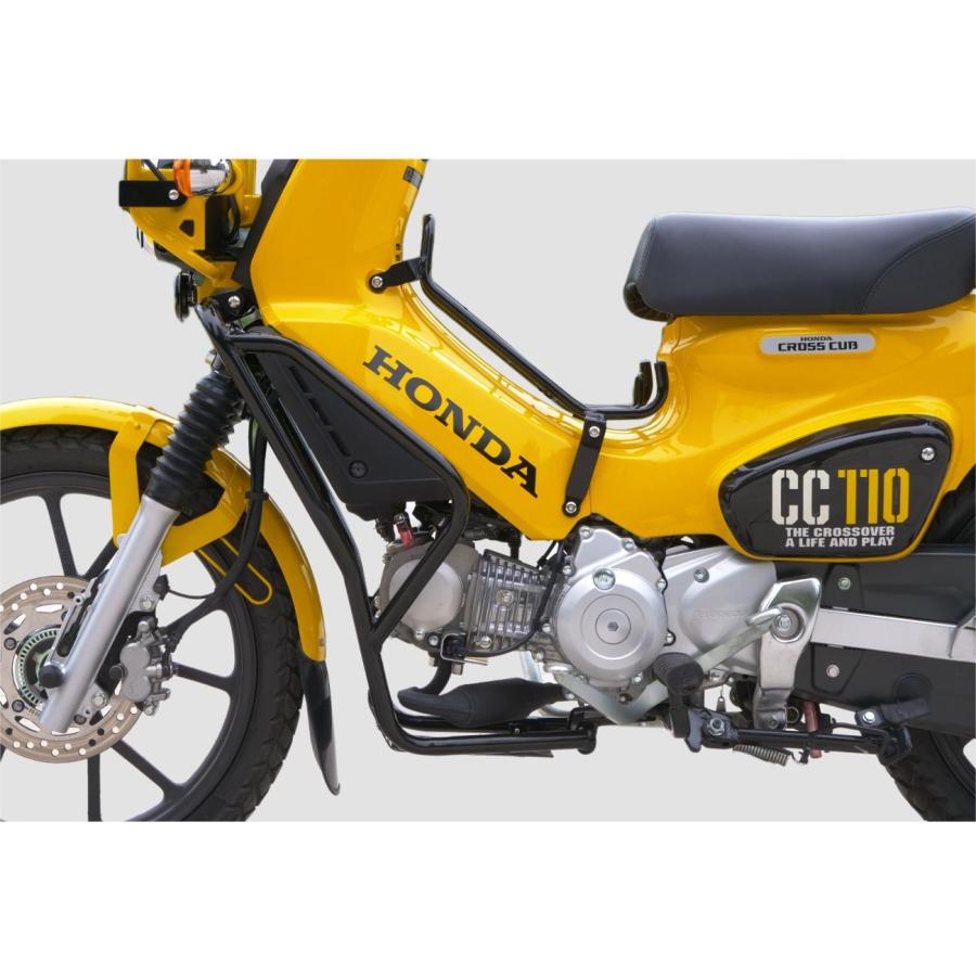 クロスカブ CC110 アンダーフレームキット エンジンガードキット ブラック バイクパーツ カスタムパーツ 改造 オートバイ キャンプ ...