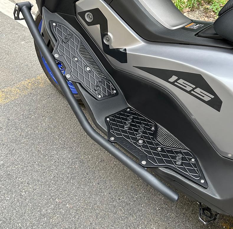 ヤマハ NMAX155 125 新型 2025年 アンダーフレーム キット クラッシュバー エンジンガード ブラック シルバー バイクパーツ 保護 キット 傷防止 YAMAHA 取寄せ