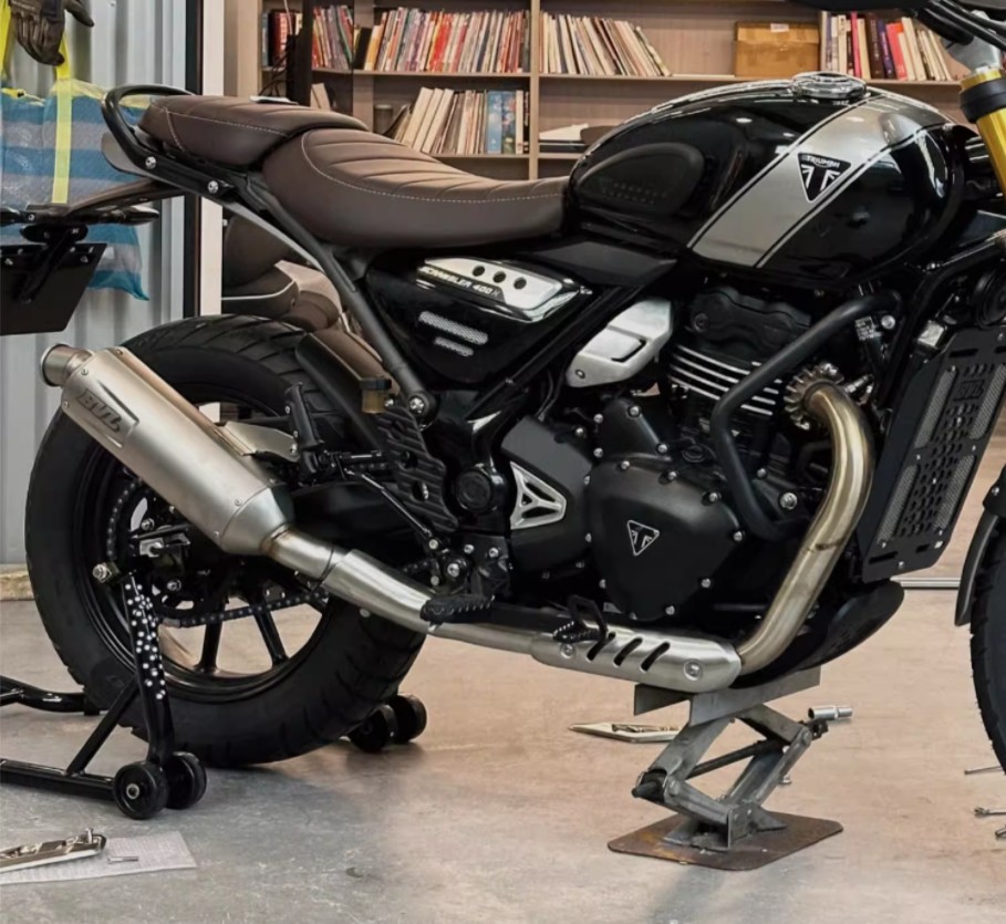 あき スクランブラー 400X スピード 400 フルエキゾースト マフラー
