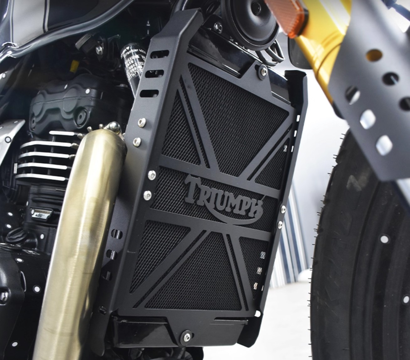 スクランブラー 400X スピード 400 ラジエーター ラジエーターガード カバー ガード プロテクター 擦り傷防止 アルミ合金製 各色選択 外装パーツ 取寄せの画像
