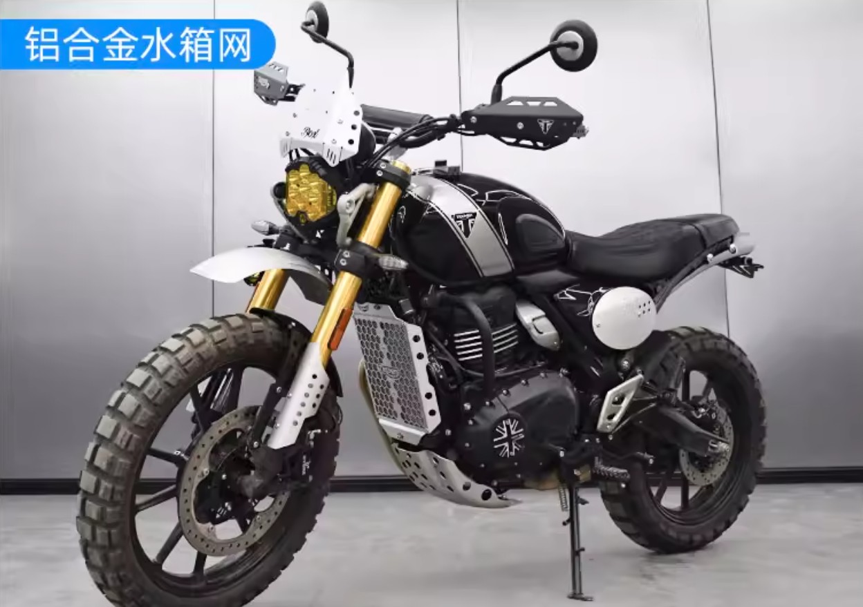 スクランブラー 400X スピード 400 ラジエーター ラジエーターガード カバー ガード プロテクター 擦り傷防止 アルミ合金製 各色選択 外装パーツ 取寄せの画像